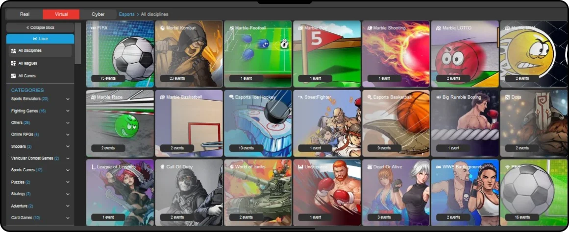 Virtual Sports - Megapari Pakistan